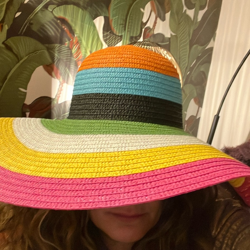 Gorgeous VIBRANT Sun Hat NWT
